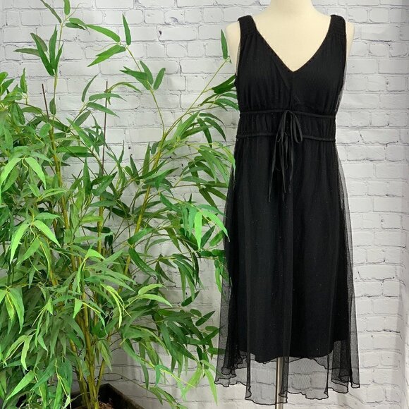 Rabit Rabit Rabit Designs Black Sparkly Tank Dress - Picture 1 of 6